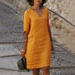 Maelis Dress Maelis Dress Louise Perrin Mustard 8 