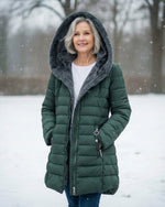Marianne Quilted Coat - Wool-Effect Marianne Quilted Coat - Wool-Effect Louise Perrin 