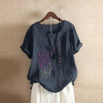 Laurine Embroidered Blouse Laurine Embroidered Blouse Louise Perrin Navy 8 