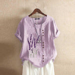 Laurine Embroidered Blouse Laurine Embroidered Blouse Louise Perrin Lilac 8 
