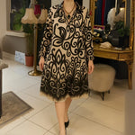 Ariane Elegant Botanical Dress Ariane Elegant Botanical Dress Louise Perrin Black 8 